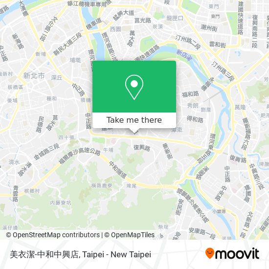 美衣潔-中和中興店 map