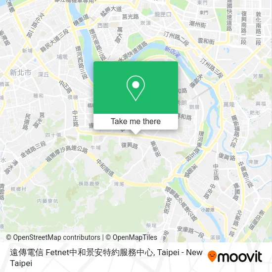 遠傳電信 Fetnet中和景安特約服務中心 map