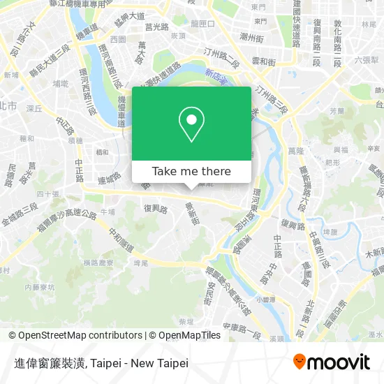 進偉窗簾裝潢地圖