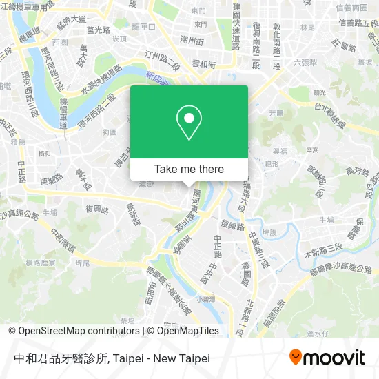 中和君品牙醫診所地圖