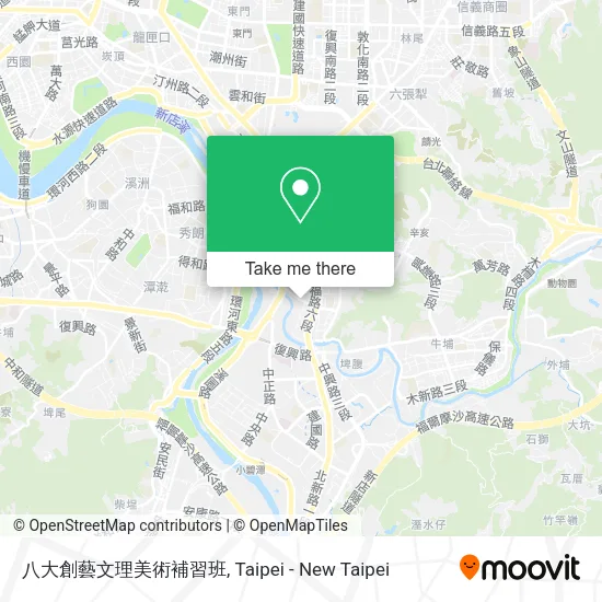 八大創藝文理美術補習班 map