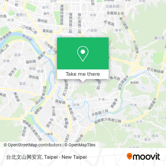 台北文山興安宮 map