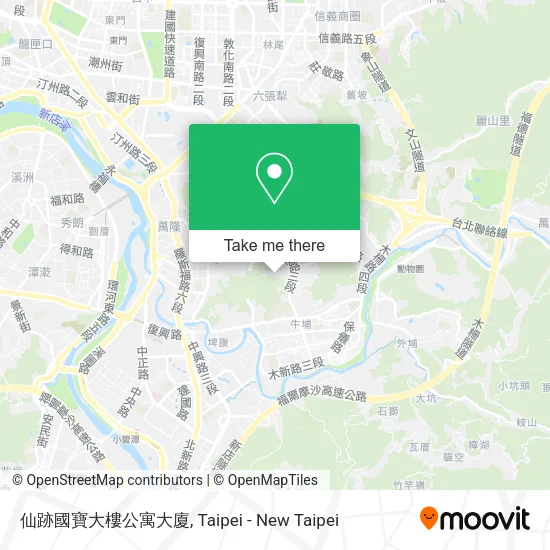 仙跡國寶大樓公寓大廈地圖