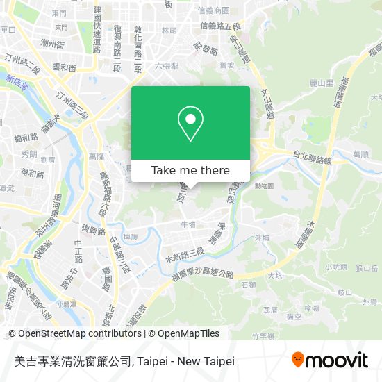 美吉專業清洗窗簾公司地圖