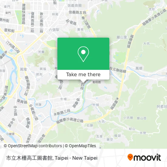 市立木柵高工圖書館地圖