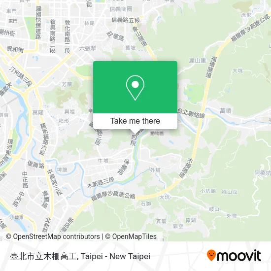 臺北市立木柵高工地圖