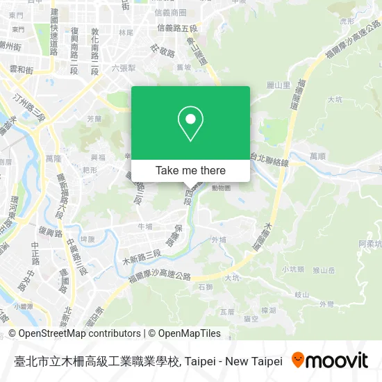 臺北市立木柵高級工業職業學校 map