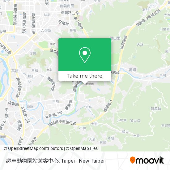 纜車動物園站遊客中心地圖