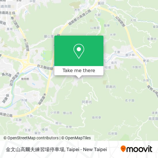 金文山高爾夫練習場停車場 map