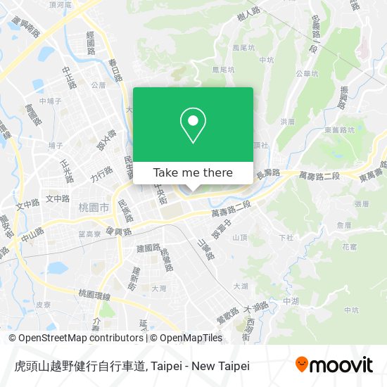虎頭山越野健行自行車道 map