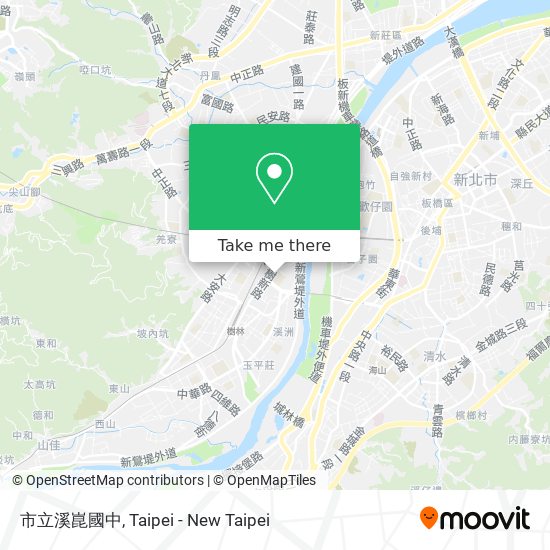 市立溪崑國中地圖