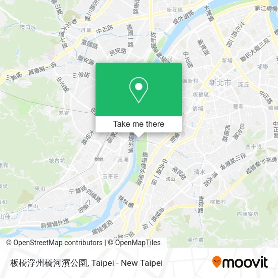 板橋浮州橋河濱公園地圖