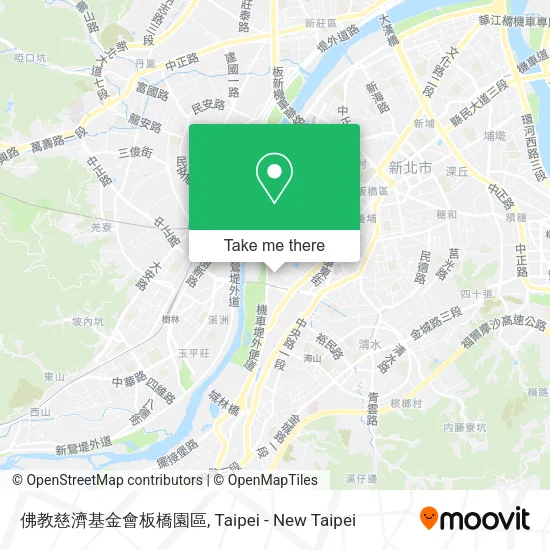 佛教慈濟基金會板橋園區地圖