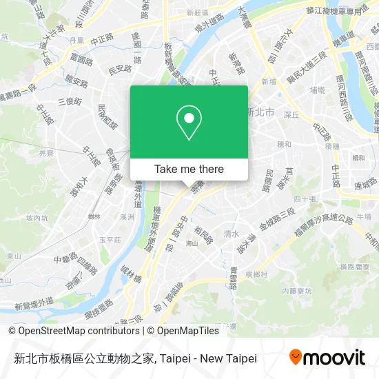 新北市板橋區公立動物之家地圖