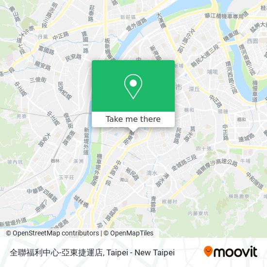 全聯福利中心-亞東捷運店 map