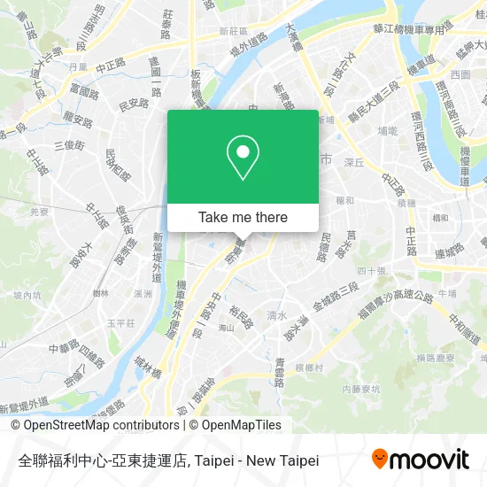 全聯福利中心-亞東捷運店 map