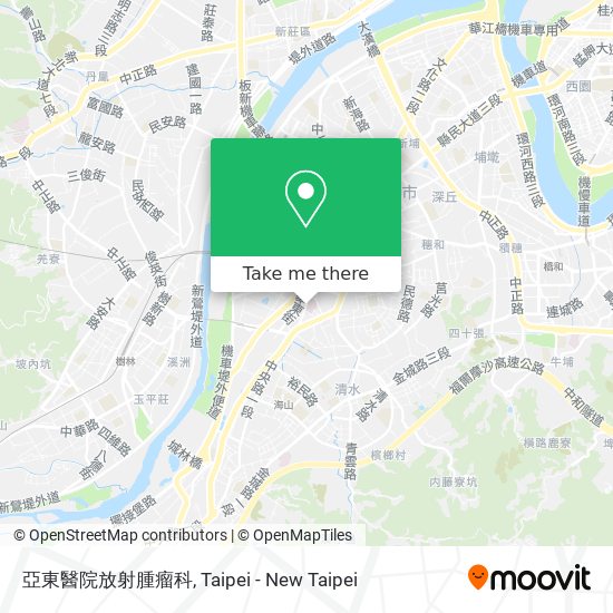 亞東醫院放射腫瘤科 map