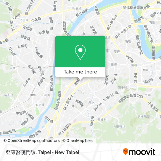 亞東醫院門診 map