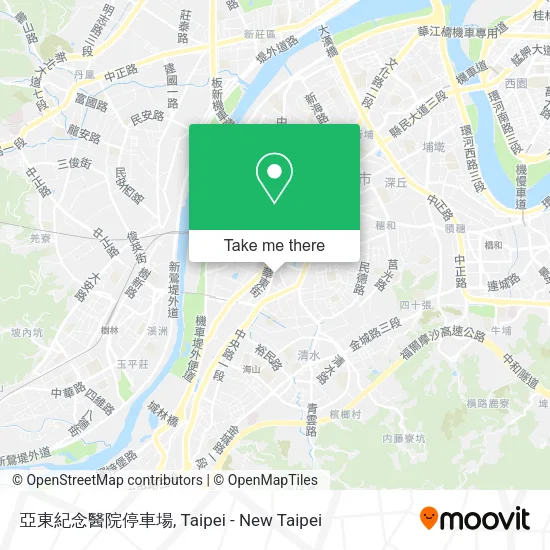 亞東紀念醫院停車場 map