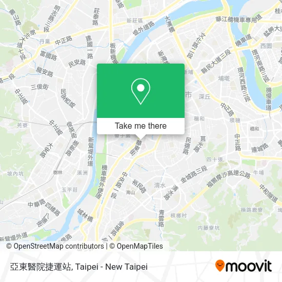 亞東醫院捷運站地圖