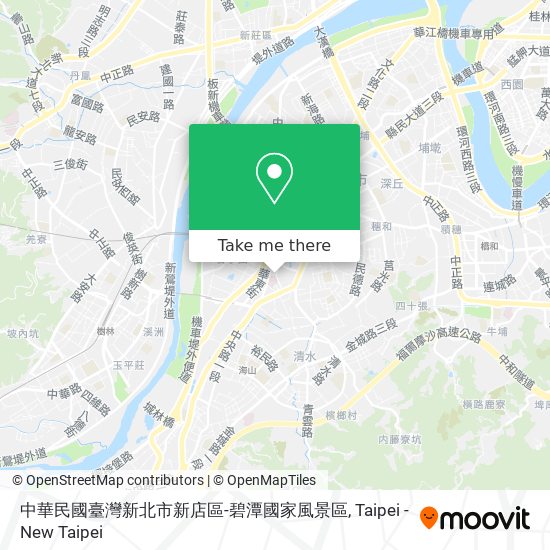 中華民國臺灣新北市新店區-碧潭國家風景區 map