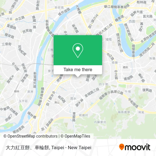 大力紅豆餅、車輪餅地圖