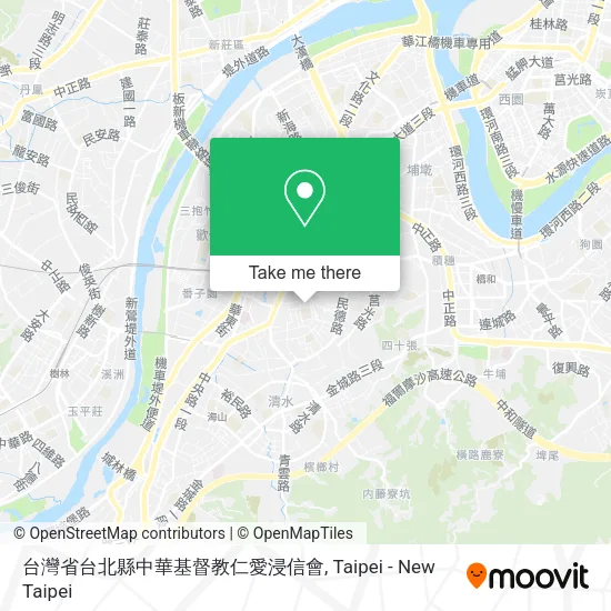 台灣省台北縣中華基督教仁愛浸信會地圖