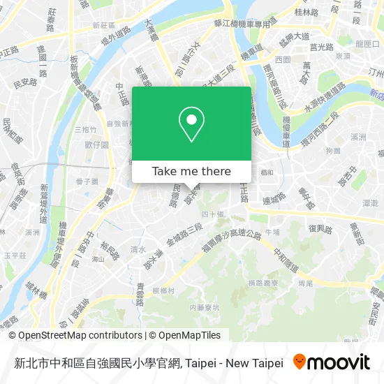 新北市中和區自強國民小學官網 map