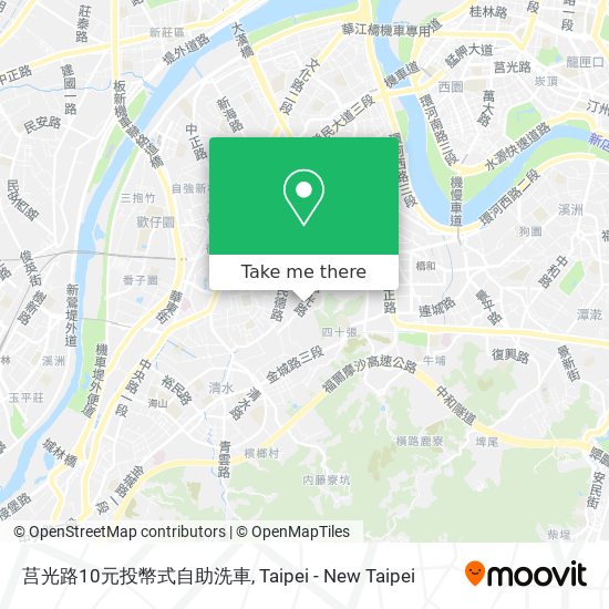莒光路10元投幣式自助洗車地圖