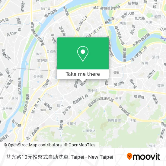莒光路10元投幣式自助洗車地圖