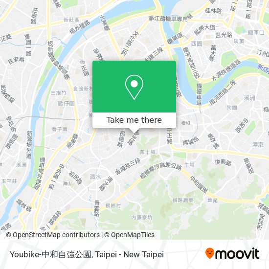 Youbike-中和自強公園地圖