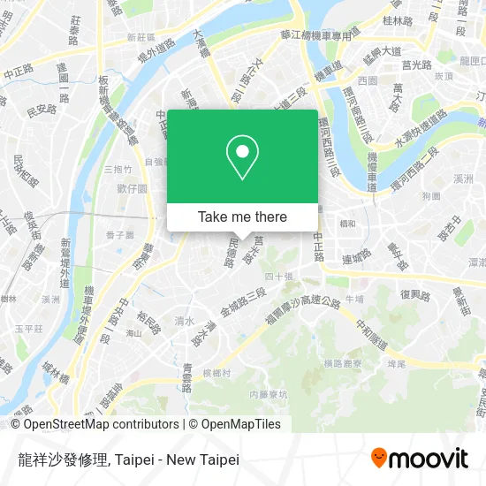龍祥沙發修理地圖