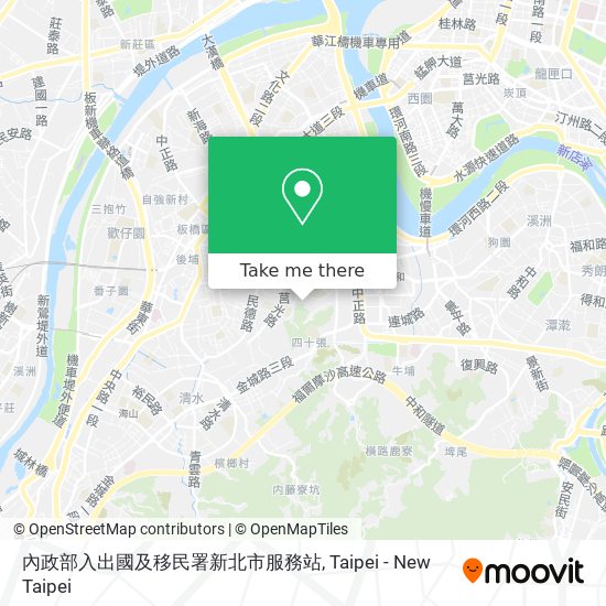 內政部入出國及移民署新北市服務站 map