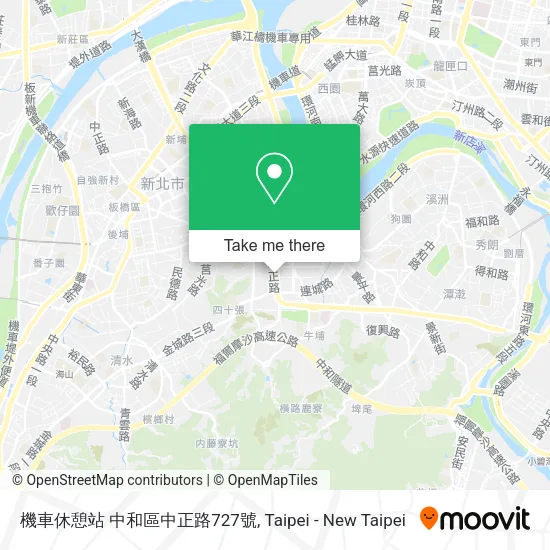 機車休憩站 中和區中正路727號 map