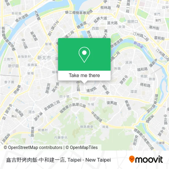 鑫吉野烤肉飯-中和建一店 map
