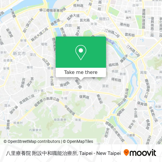 八里療養院 附設中和職能治療所 map
