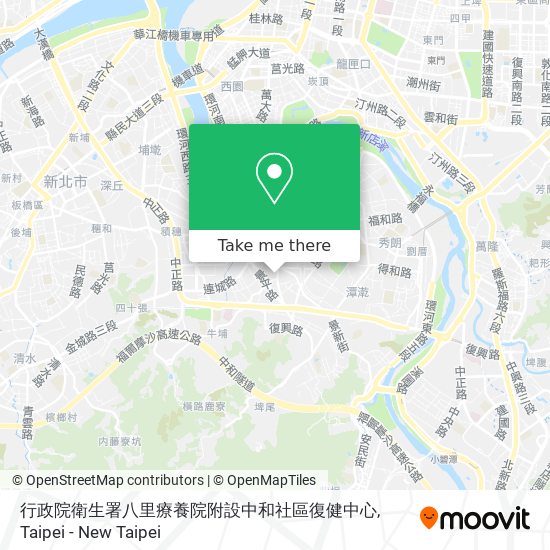 行政院衛生署八里療養院附設中和社區復健中心 map