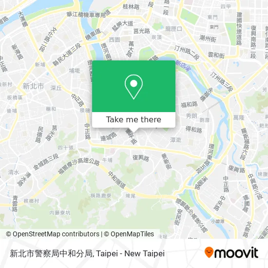 新北市警察局中和分局 map