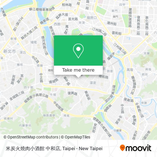 米炭火燒肉小酒館 中和店 map