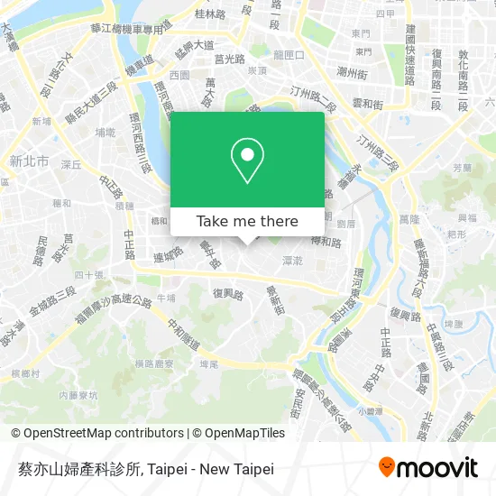 蔡亦山婦產科診所地圖