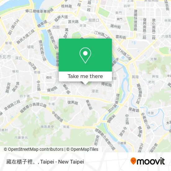藏在櫃子裡。 map