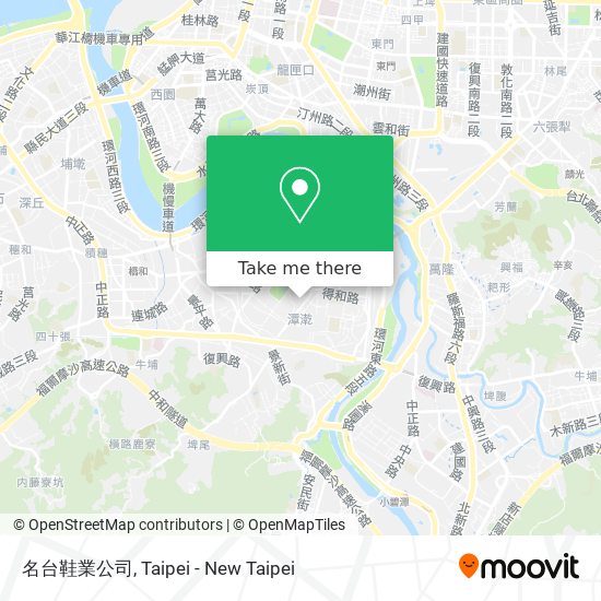 名台鞋業公司地圖