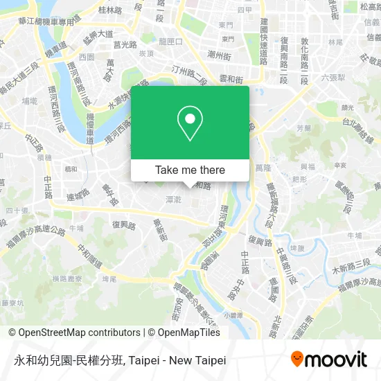 永和幼兒園-民權分班地圖