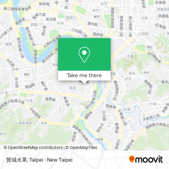 贊城水果 map
