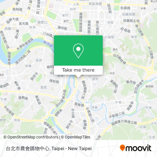 台北市農會購物中心地圖