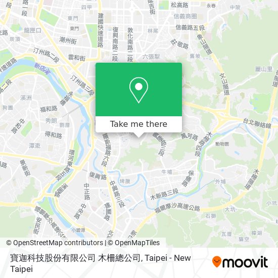 寶迦科技股份有限公司 木柵總公司 map