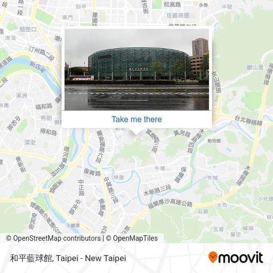 和平藍球館 map