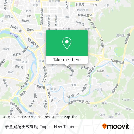 若萱庭苑美式餐廳 map