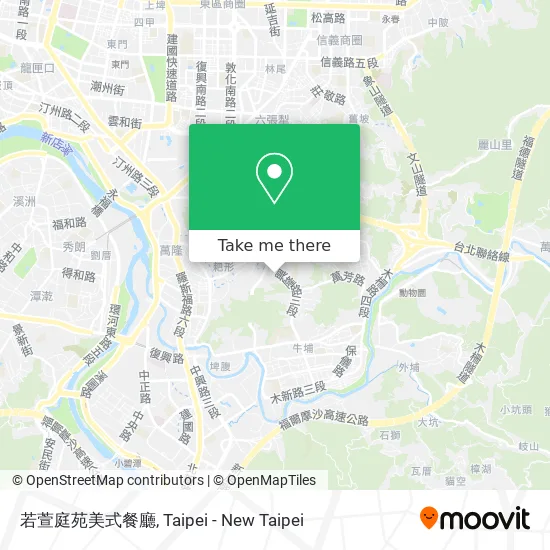 若萱庭苑美式餐廳 map