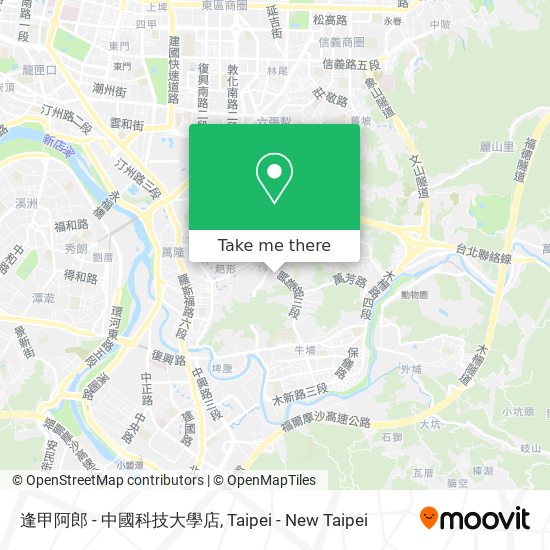 逢甲阿郎 - 中國科技大學店地圖